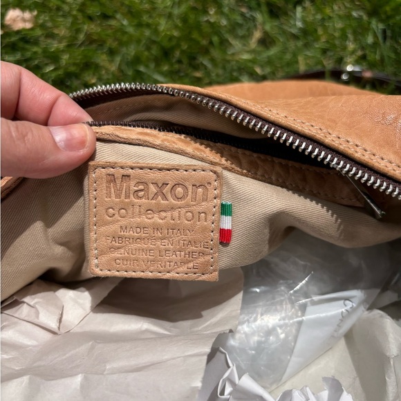 Maxon Collection | Full-grain leather bag (Water Buffalo?) from Italy - Picture 3 of 4